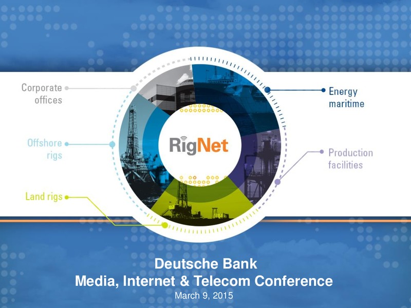 Deutsche Bank Media Internet & Telecom Conference – Rignet, Inc. – slide 1