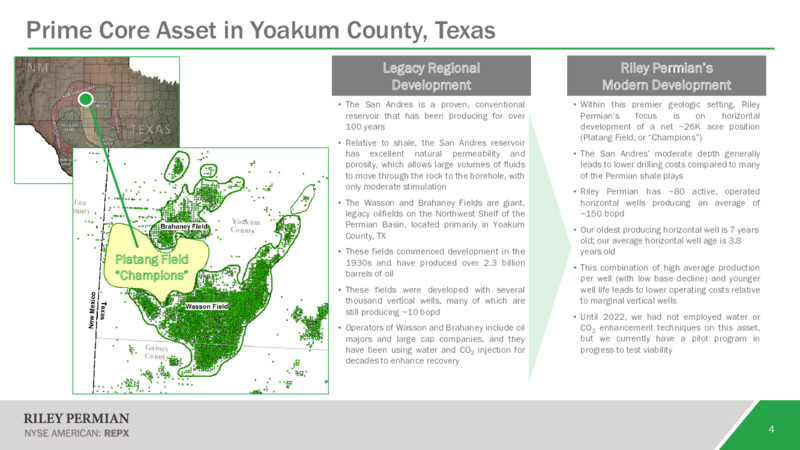 March 2023 Company Presentation – Riley Exploration Permian Inc. – slide 3