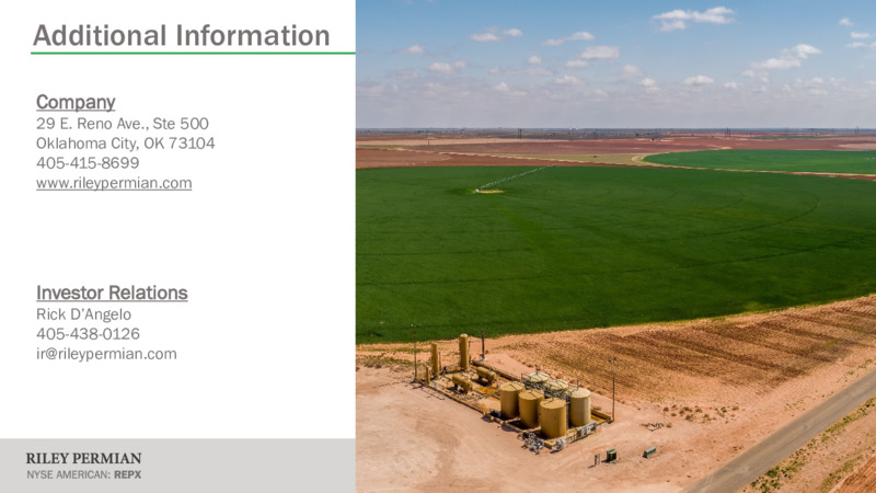 April 2024 Company Overview – Riley Exploration Permian Inc. – slide 15