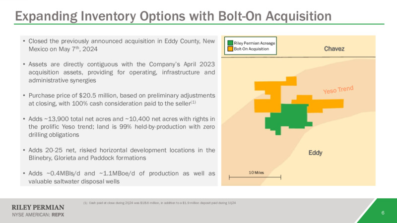 May 2024 Company Overview – Riley Exploration Permian Inc. – slide 5
