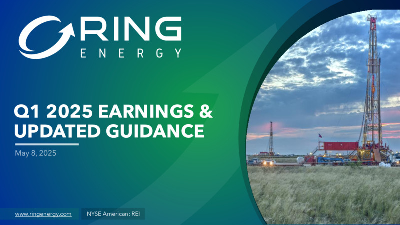1Q 2025  EARNINGS & UPDATED GUIDANCE – Ring Energy Inc. – slide 1