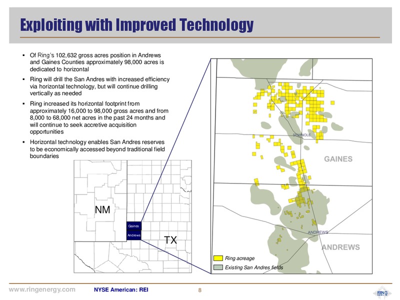 1Q 2018 Earnings Presentation – Ring Energy Inc. – slide 7