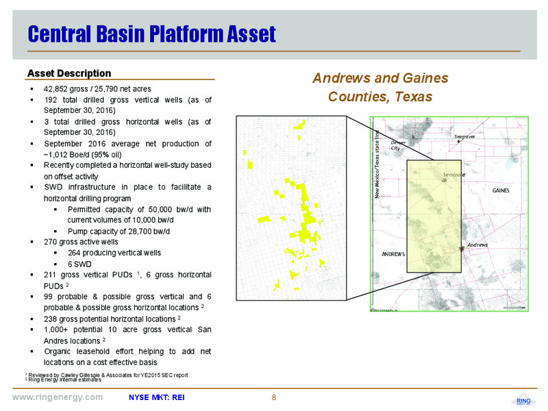 May 2017 Corporate Presentation – Ring Energy Inc. – slide 7