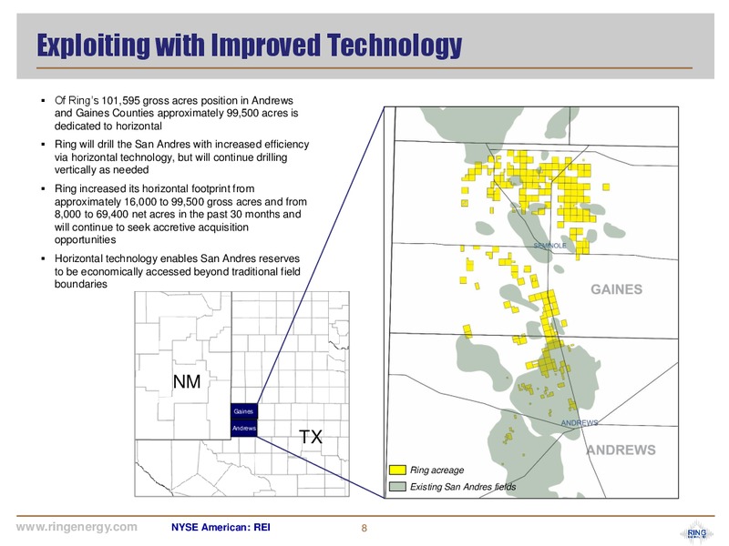 October 2018 Corporate Presentation – Ring Energy Inc. – slide 7