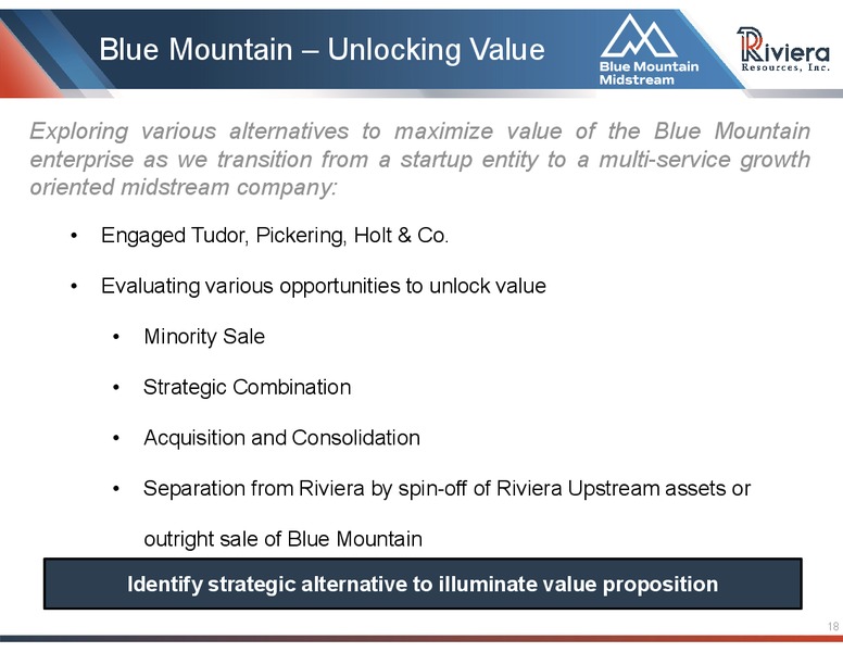 1Q 2019 Earnings Presentation – Riviera Resources – slide 16