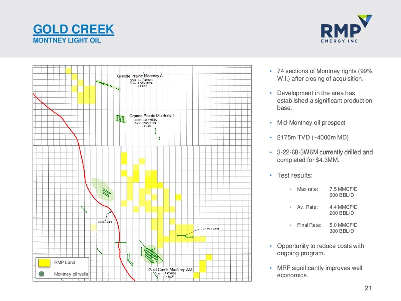 June 2016 Corporate Presentation – Rmp Energy Inc. – slide 18