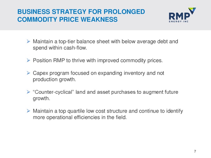 June 2016 Corporate Presentation – Rmp Energy Inc. – slide 4