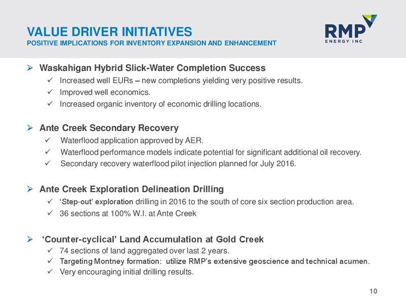 June 2016 Corporate Presentation – Rmp Energy Inc. – slide 7