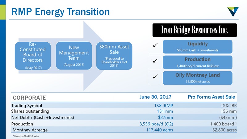 September 2017 Corporate Presentation – Rmp Energy Inc. – slide 2