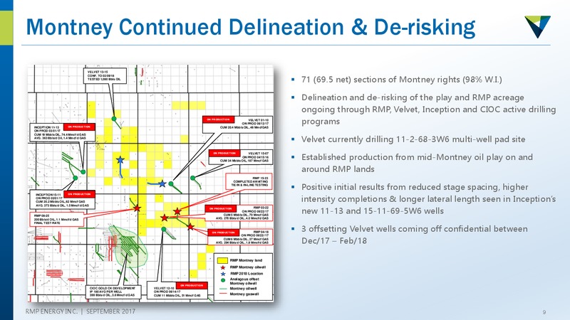 September 2017 Corporate Presentation – Rmp Energy Inc. – slide 8