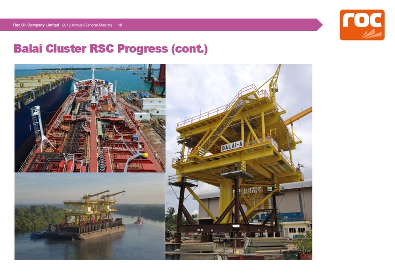 Shareholder Analyst Call – Roc Oil – slide 15