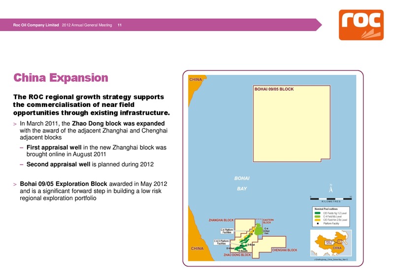 Shareholder Analyst Call – Roc Oil – slide 16