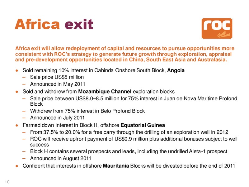 The RIU Good Oil Conference – Roc Oil – slide 11