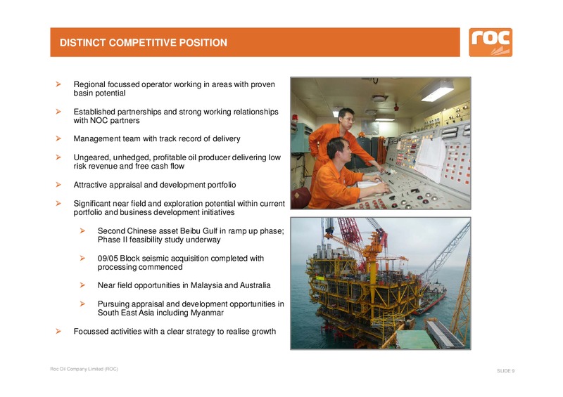Spotlight Investor Conference – Roc Oil – slide 9