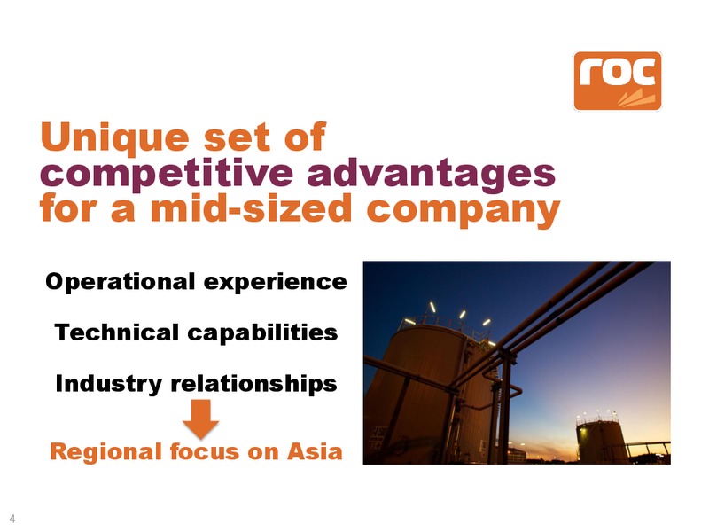 World Independent Junior Oil and Gas Congress Asia – Roc Oil – slide 4