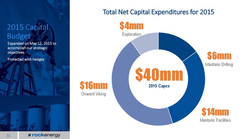 EnerCom The Oil and Gas Conference 2015 – Rock Energy Inc. – slide 27