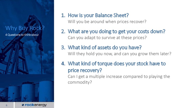Investor Presentation September 2015 – Rock Energy Inc. – slide 4