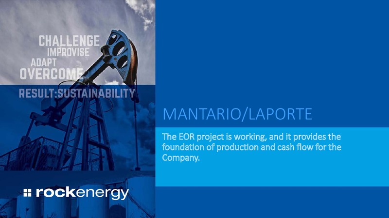 October 2015 Investor Presentation – Rock Energy Inc. – slide 14