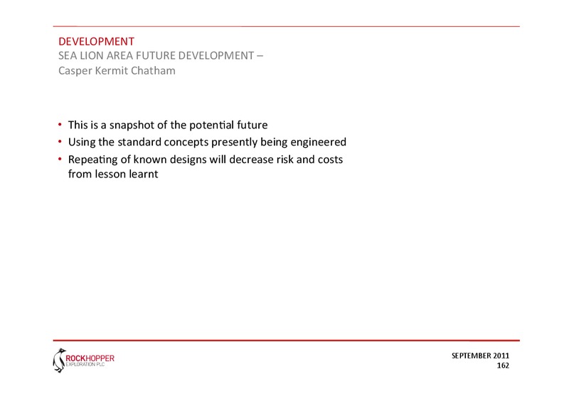CAPITAL MARKETS PRESENTATION – Rockhopper Exploration – slide 40