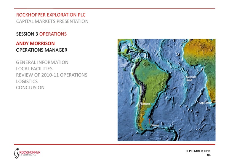 SEPTEMBER 2011 INVESTOR PRESENTATION – Rockhopper Exploration – slide 1