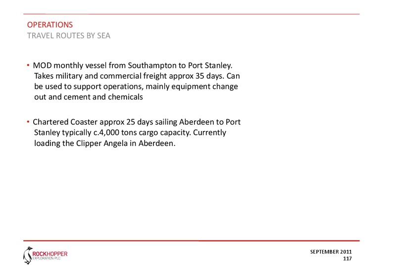 SEPTEMBER 2011 INVESTOR PRESENTATION – Rockhopper Exploration – slide 34