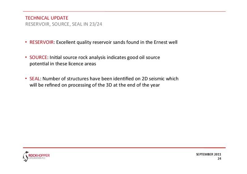 CAPITAL MARKETS PRESENTATION – Rockhopper Exploration – slide 13