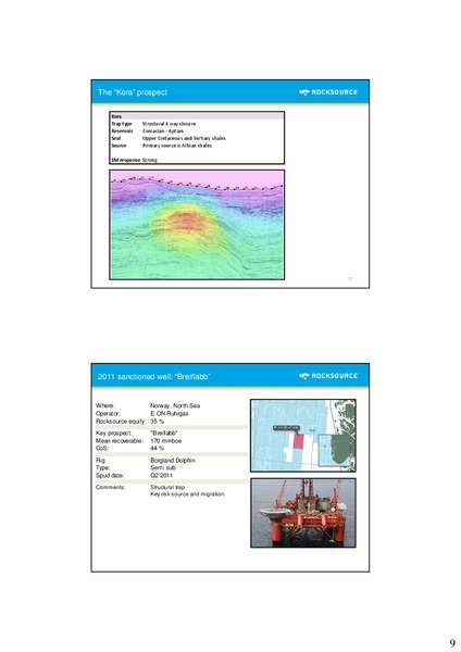 Q4 2010 – Rocksource – slide 10