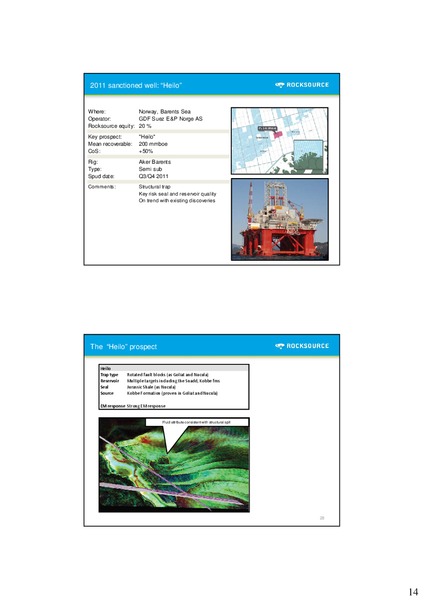 Q4 2010 – Rocksource – slide 15
