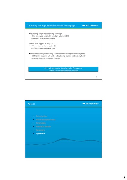 Q4 2010 – Rocksource – slide 19