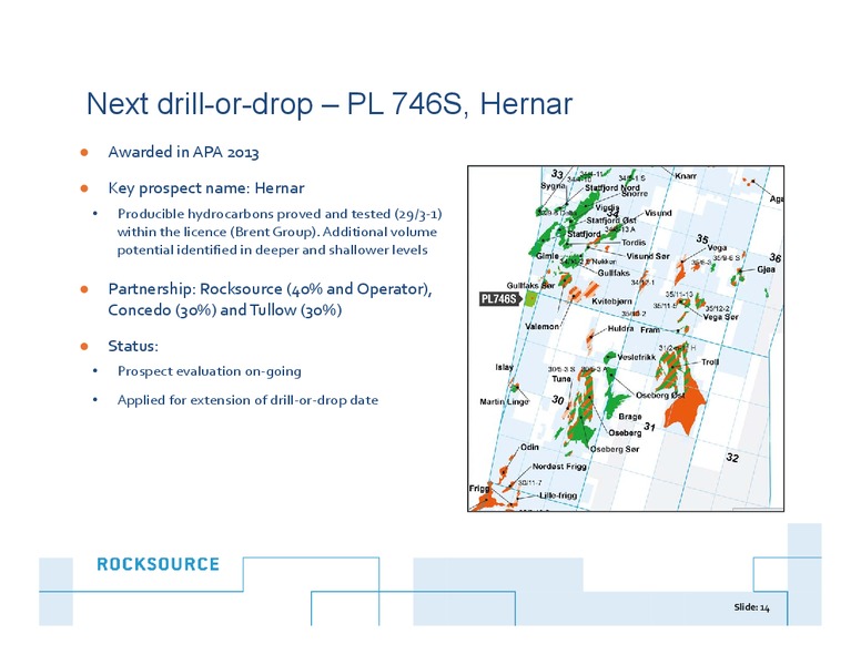 Q4 2014 – Rocksource – slide 13