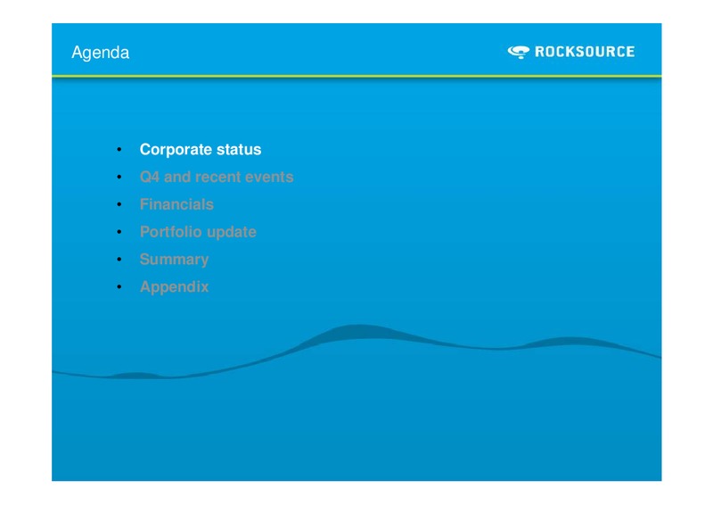 Q4 2011 – Rocksource – slide 3