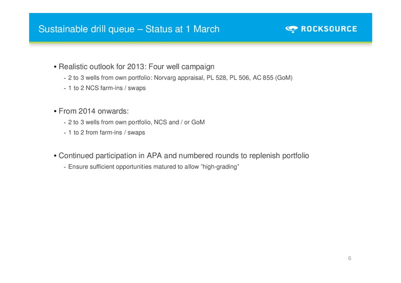 Q4 2011 – Rocksource – slide 6