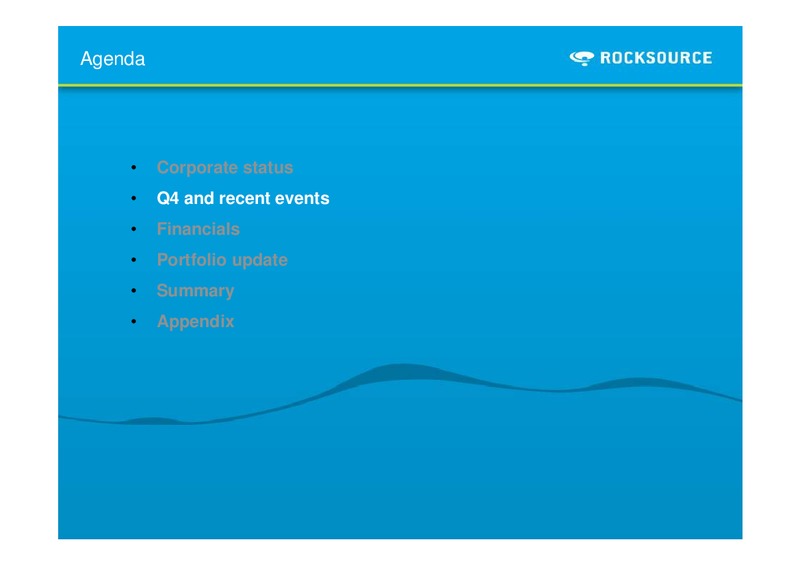 Q4 2011 – Rocksource – slide 9