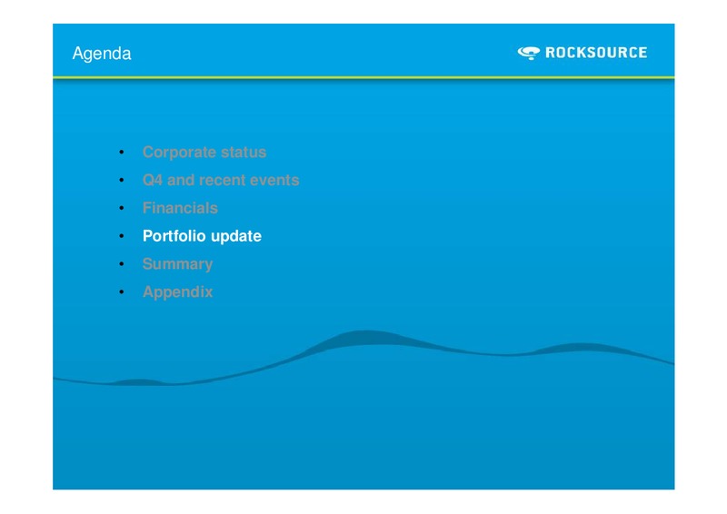 Q4 2011 – Rocksource – slide 15