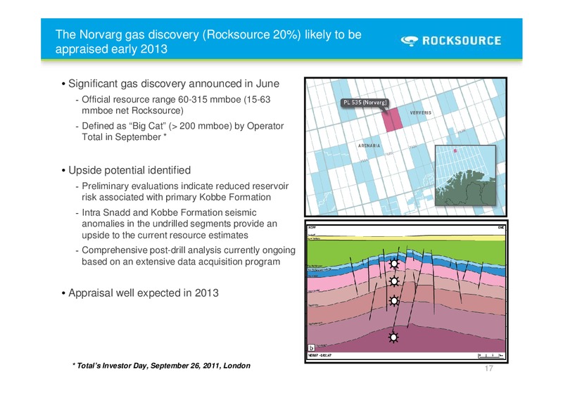 Q4 2011 – Rocksource – slide 17