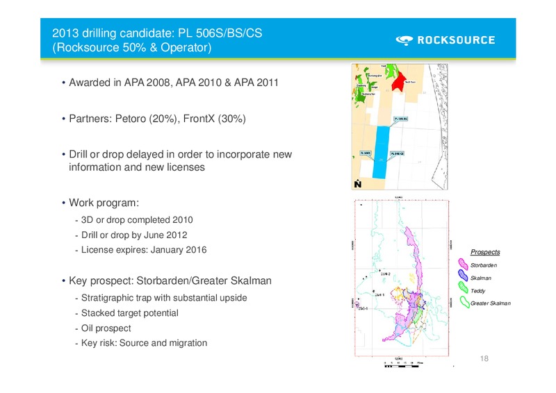 Q4 2011 – Rocksource – slide 18