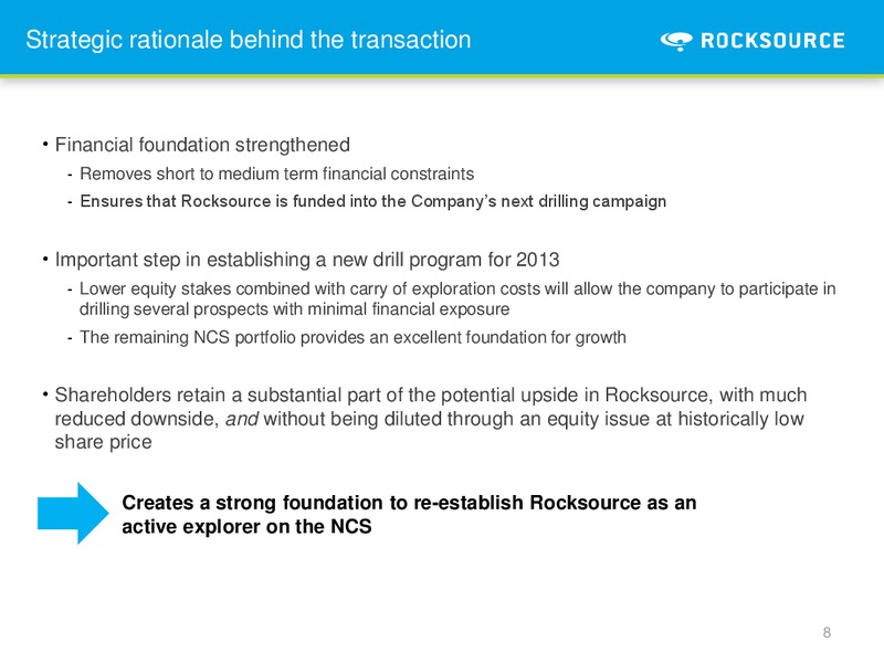 SWEDBANK NORDIC ENERGY SUMMIT – Rocksource – slide 8