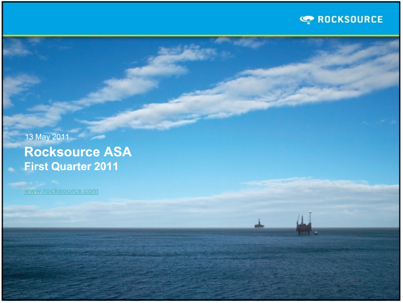 Q1 2011 Results – Rocksource – slide 1