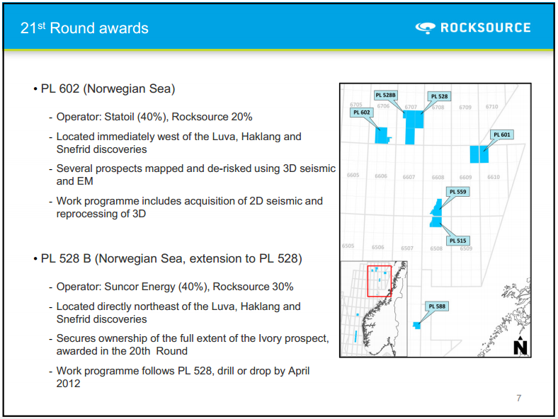 Q1 2011 Results – Rocksource – slide 5