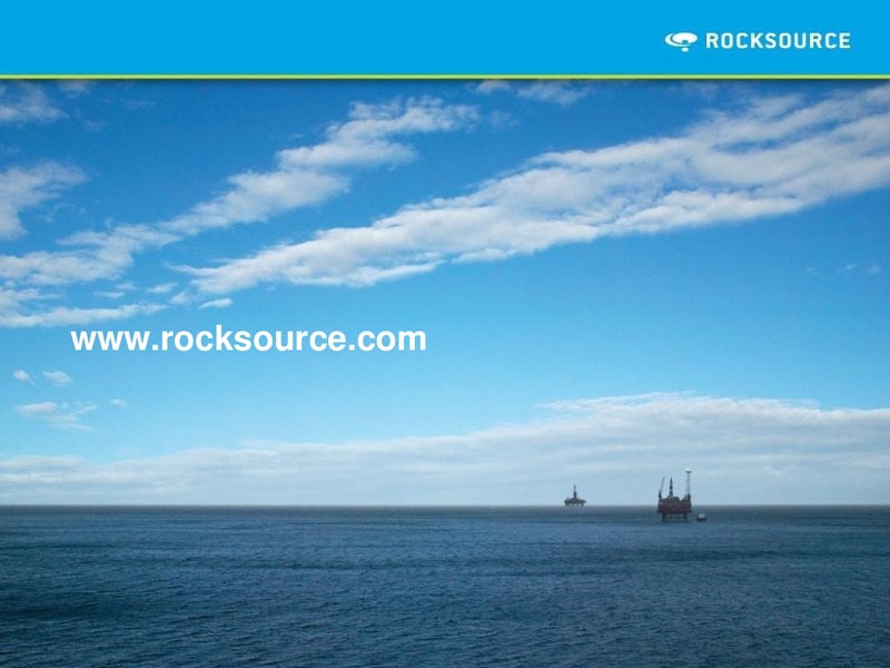 Q1 2012 EARNINGS CALL – Rocksource – slide 28