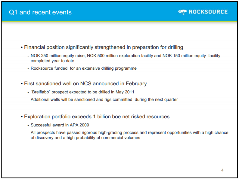 Q1 2010 Results – Rocksource – slide 2