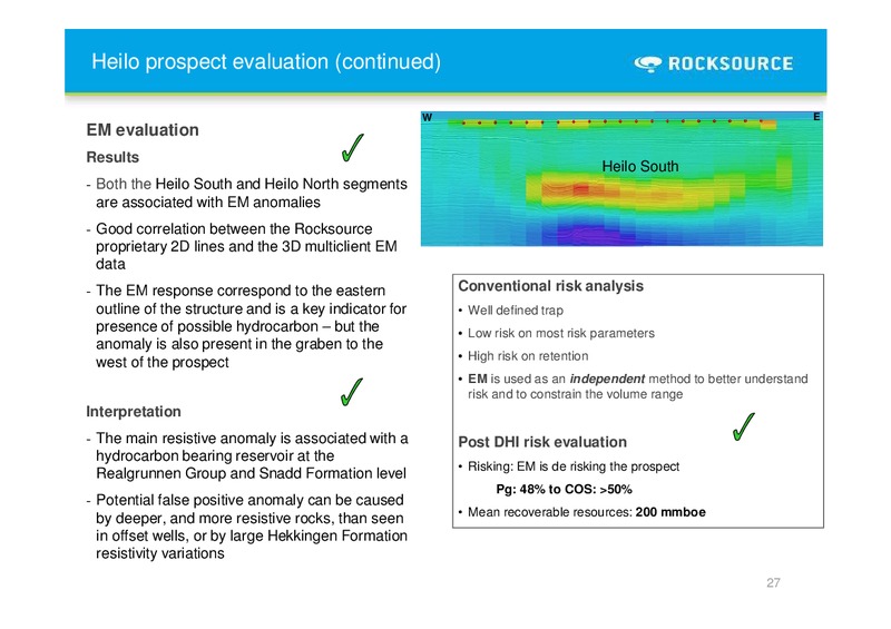 Q2 2011 EARNINGS CALL – Rocksource – slide 26