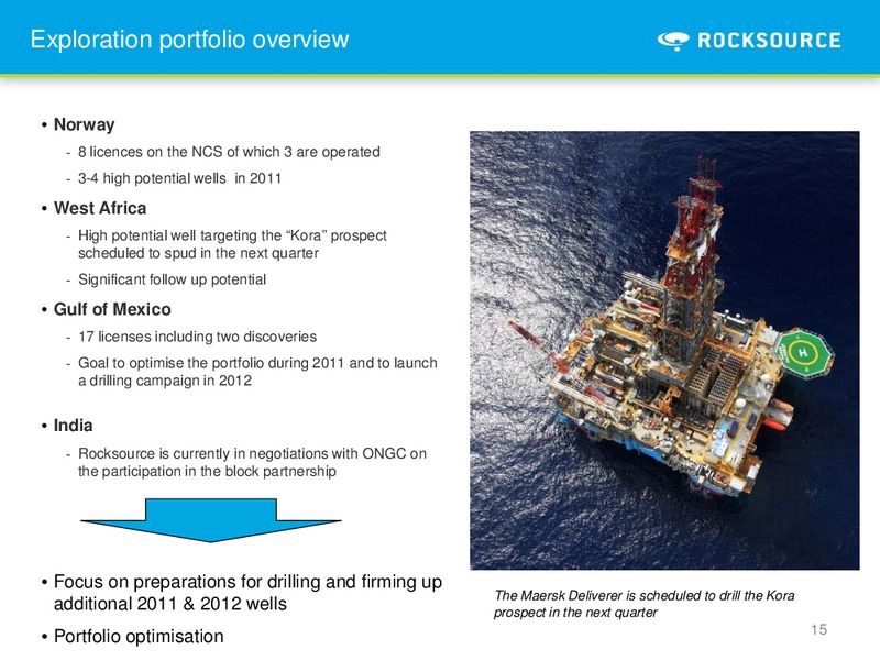 Q3 2010 – Rocksource – slide 15