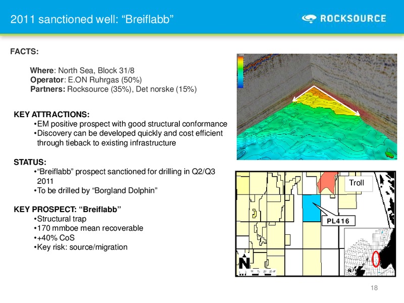 Q3 2010 – Rocksource – slide 18