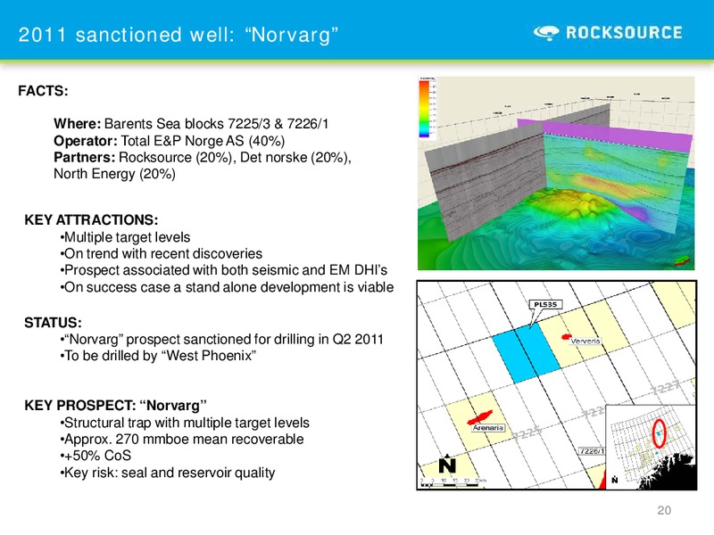 Q3 2010 – Rocksource – slide 20