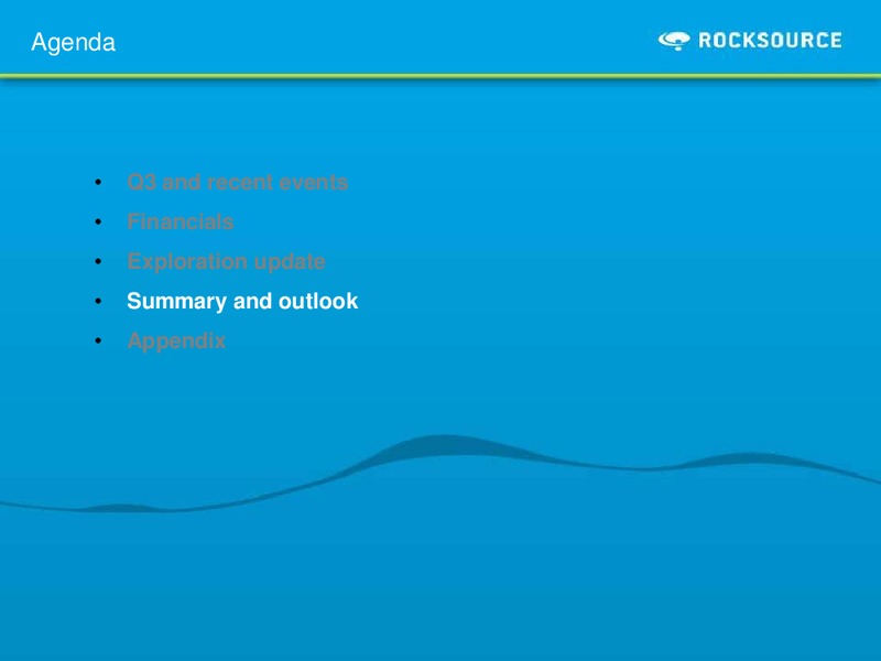 Q3 2010 – Rocksource – slide 21