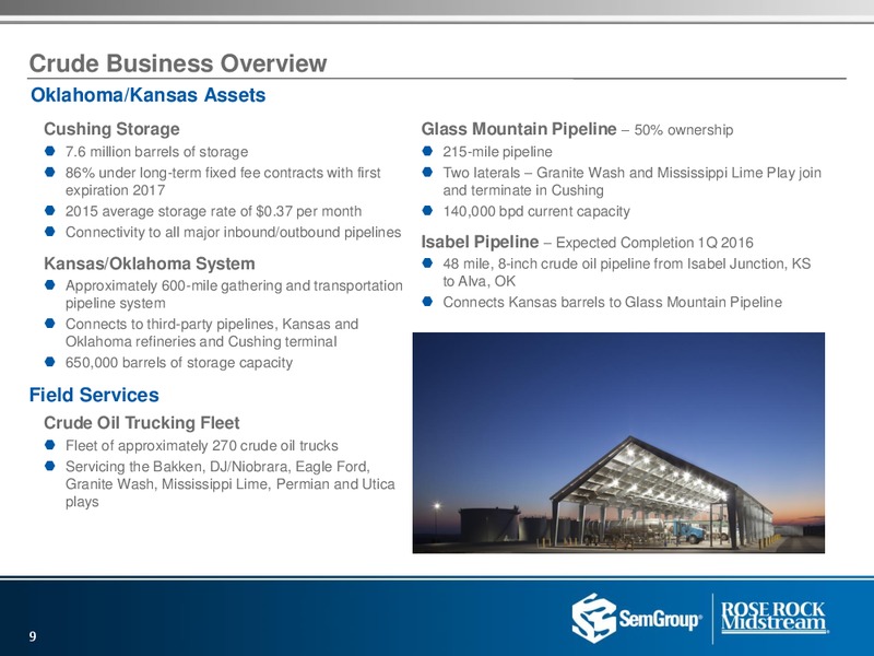 US Capital Advisors Conference – Rose Rock Midstream, L.P. – slide 7