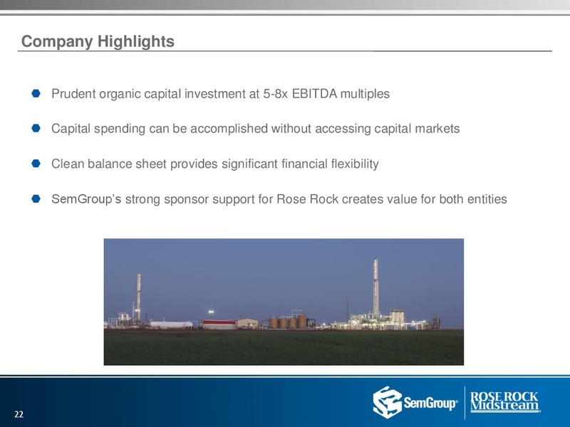 US Capital Advisors Conference – Rose Rock Midstream, L.P. – slide 20