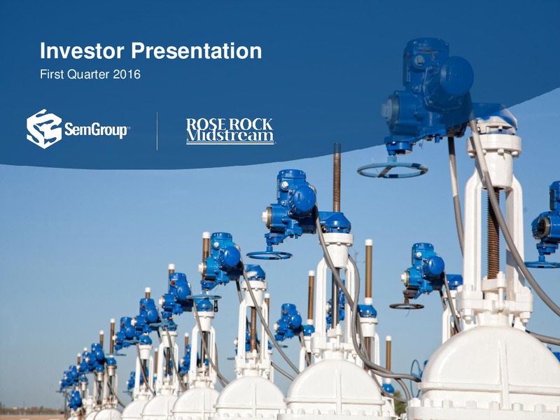 Q1 2016 Results – Rose Rock Midstream, L.P. – slide 1