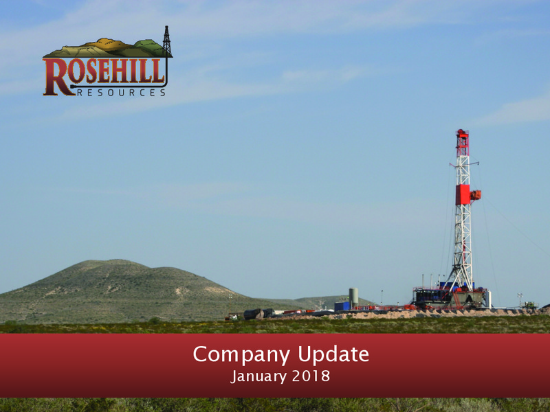 January 2018 Corporate Presentation – Rosehill Resources Inc. – slide 1